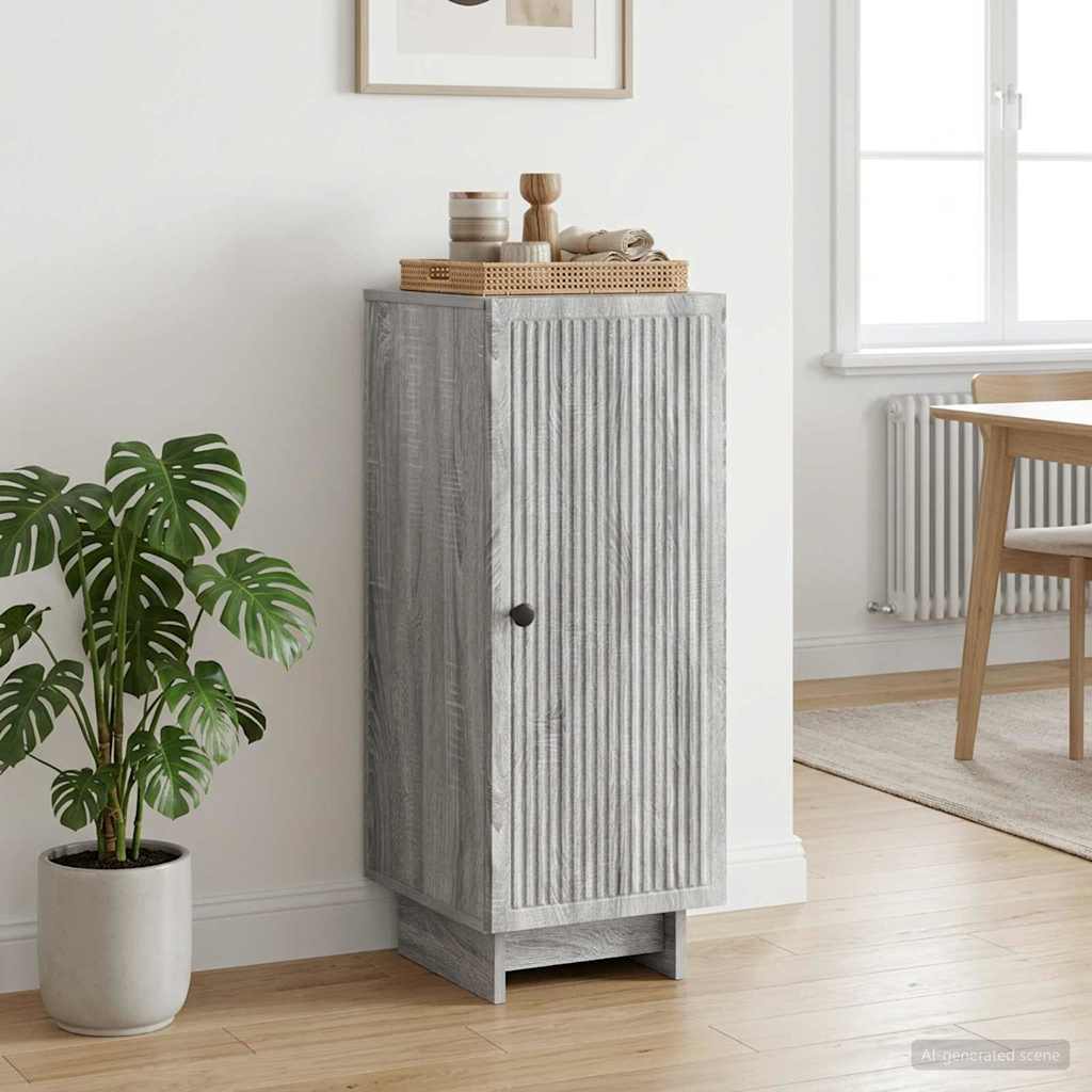 vidaXL Πλαϊνό γραφείο Γκρι Sonoma 33 x 34,5 x 90 εκ Επεξεργασμένο Ξύλο