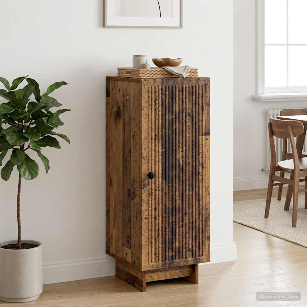 vidaXL Πλαϊνό γραφείο Παλαιωμένο ξύλο 33 x 34,5 x 90 εκ