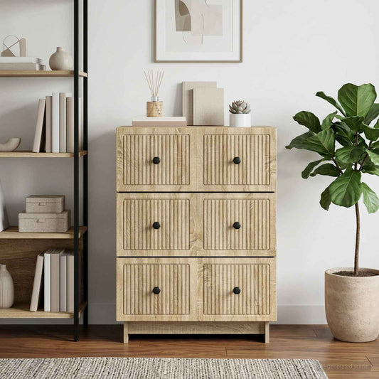 vidaXL Ντουλάπι με Συρτάρια 66 x 34,5 x 90 εκ Επεξεργασμένο Ξύλο