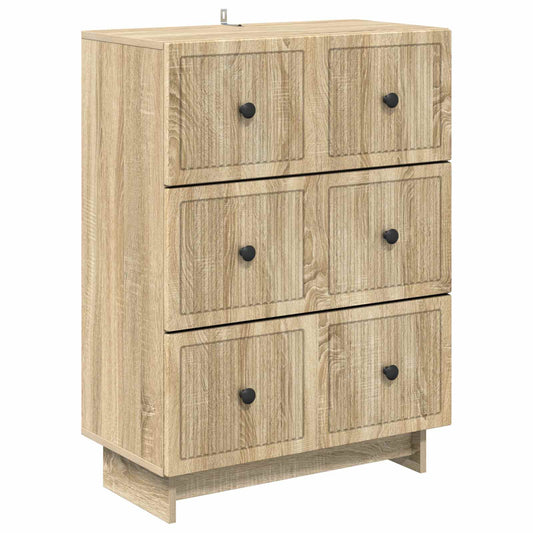 vidaXL Ντουλάπι με Συρτάρια 66 x 34,5 x 90 εκ Επεξεργασμένο Ξύλο