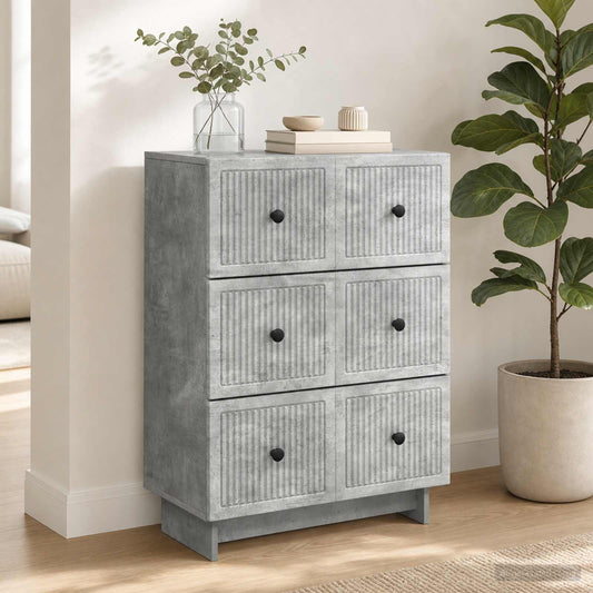 vidaXL Ντουλάπι με Συρτάρια 66 x 34,5 x 90 εκ Επεξεργασμένο Ξύλο