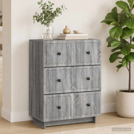 vidaXL Ντουλάπι με Συρτάρια 66 x 34,5 x 90 εκ Επεξεργασμένο Ξύλο