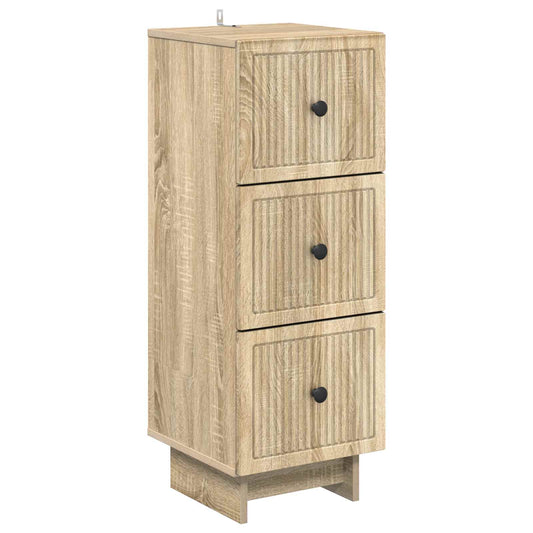 vidaXL Ντουλάπι με Συρτάρια Sonoma Δρυς 33 x 34,5 x 90 εκ