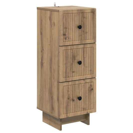 vidaXL Ντουλάπι με Συρτάρια 33 x 34,5 x 90 εκ Επεξεργασμένο Ξύλο