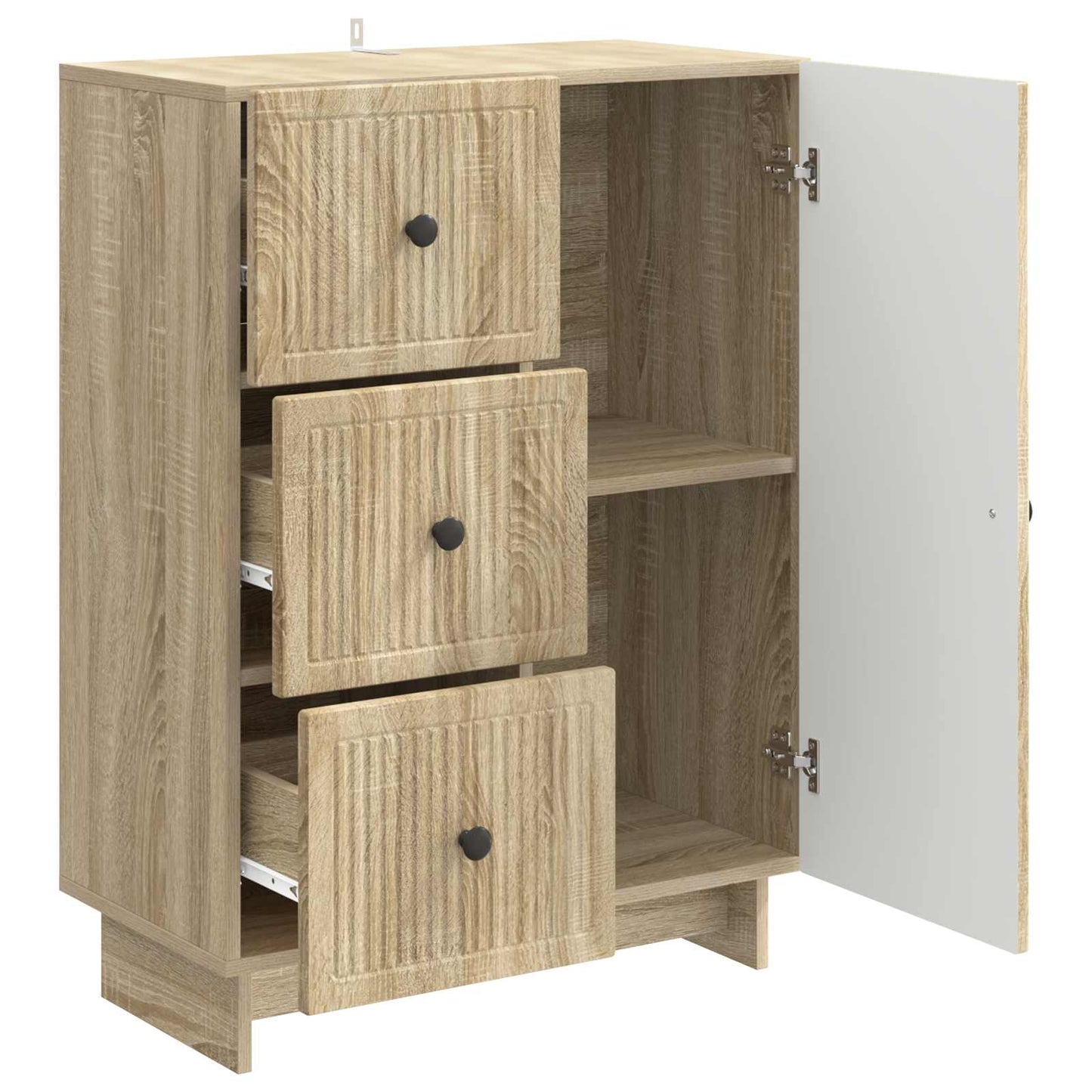 vidaXL Πλαϊνό γραφείο Sonoma Δρυς 66 x 34,5 x 90 εκ Επεξεργασμένο Ξύλο
