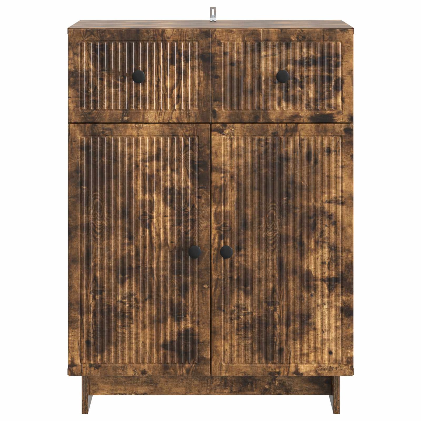 vidaXL Πλαϊνό γραφείο Καπνισμένο Ξύλο Δρυός 66 x 34,5 x 90 εκ