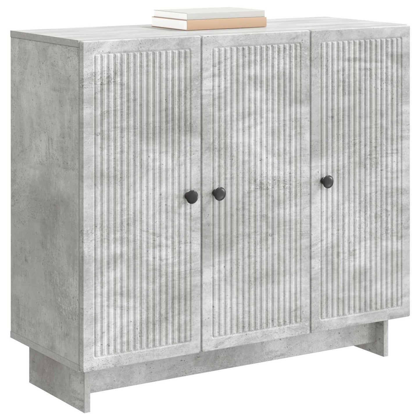vidaXL Πλαϊνό γραφείο Γκρι Σκυροδέματος 89 x 34,5 x 80 εκ