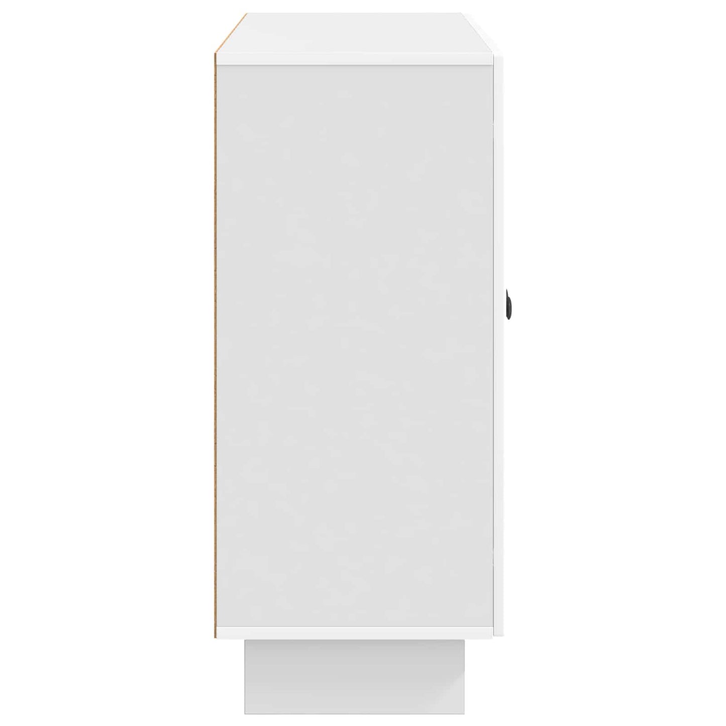 vidaXL Πλαϊνό γραφείο Γυαλιστερό Λευκό 89 x 34,5 x 80 εκ