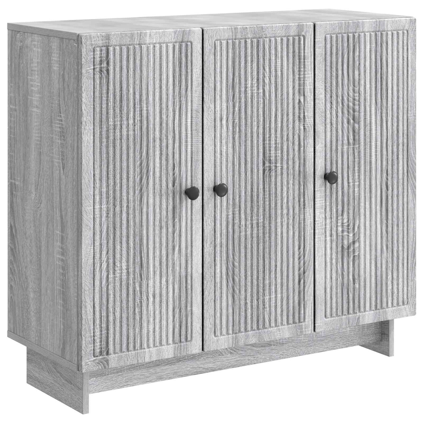 vidaXL Πλαϊνό γραφείο Γκρι Sonoma 89 x 34,5 x 80 εκ Επεξεργασμένο Ξύλο
