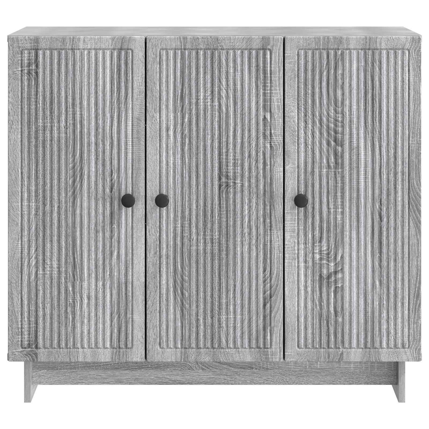 vidaXL Πλαϊνό γραφείο Γκρι Sonoma 89 x 34,5 x 80 εκ Επεξεργασμένο Ξύλο
