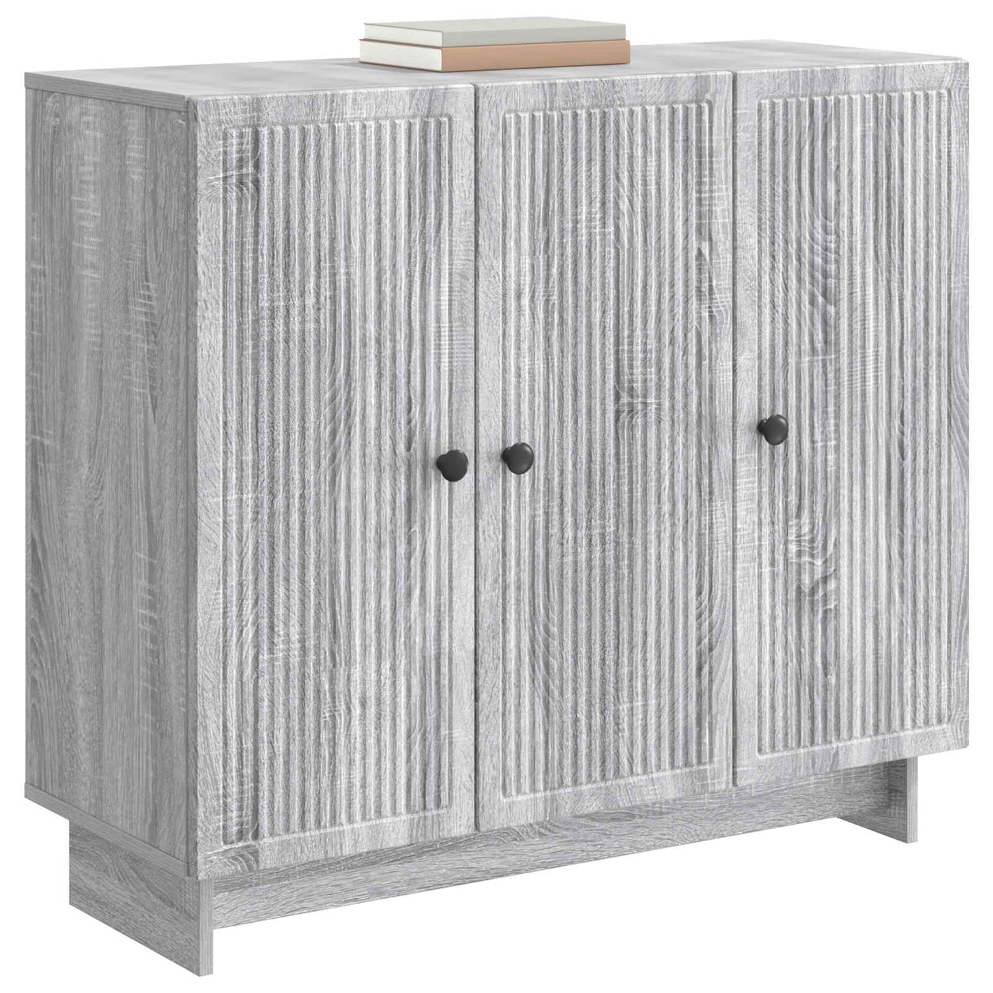 vidaXL Πλαϊνό γραφείο Γκρι Sonoma 89 x 34,5 x 80 εκ Επεξεργασμένο Ξύλο