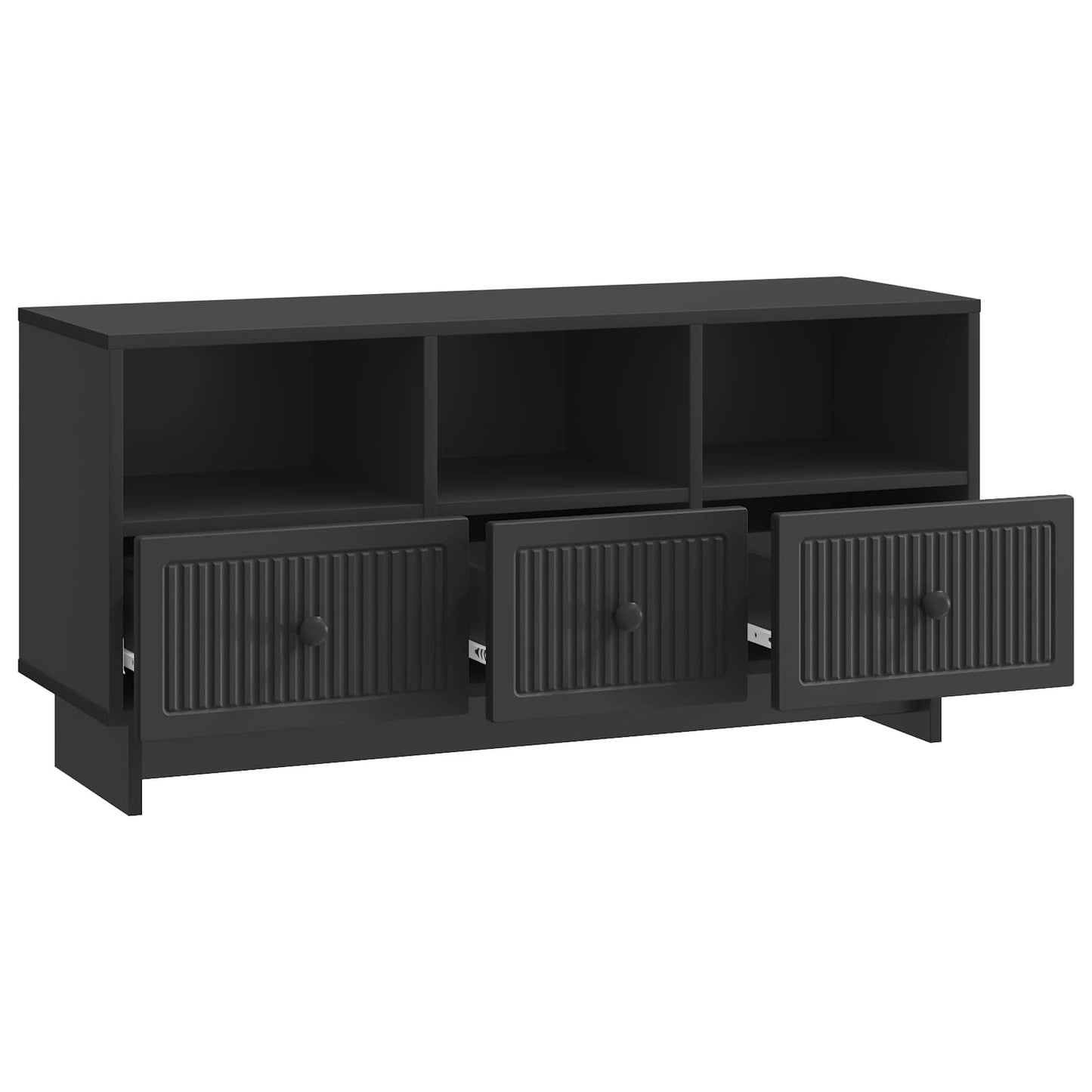 vidaXL Ντουλάπι TV Μαύρο 102 x 34,5 x 50 εκ. Επεξεργασμένο Ξύλο