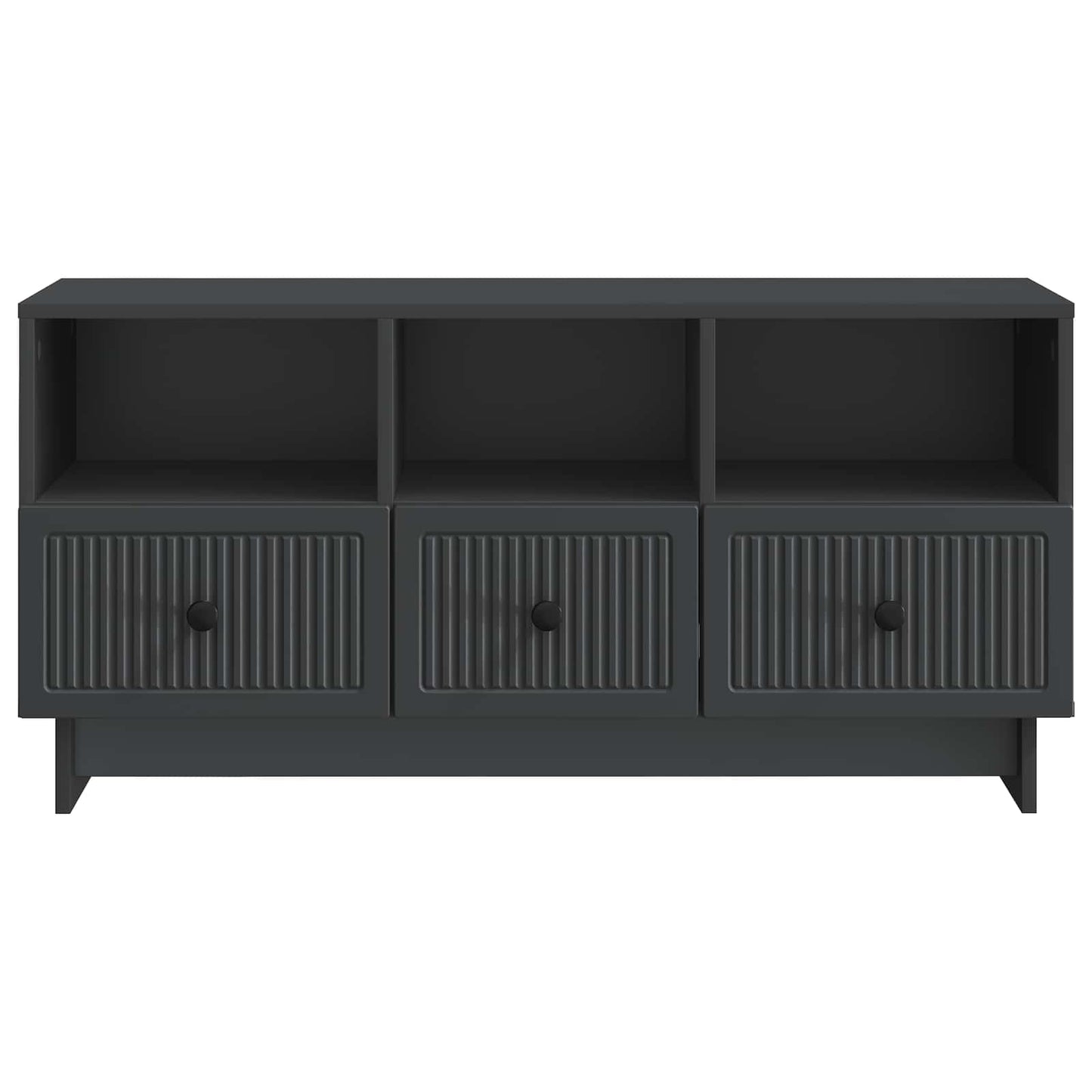 vidaXL Ντουλάπι TV Μαύρο 102 x 34,5 x 50 εκ. Επεξεργασμένο Ξύλο