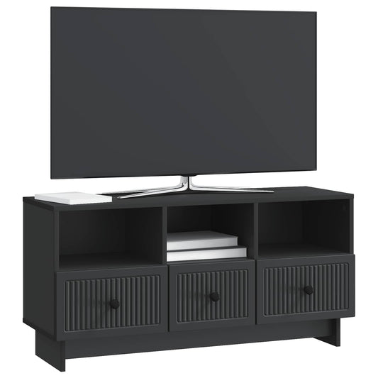vidaXL Ντουλάπι TV Μαύρο 102 x 34,5 x 50 εκ. Επεξεργασμένο Ξύλο