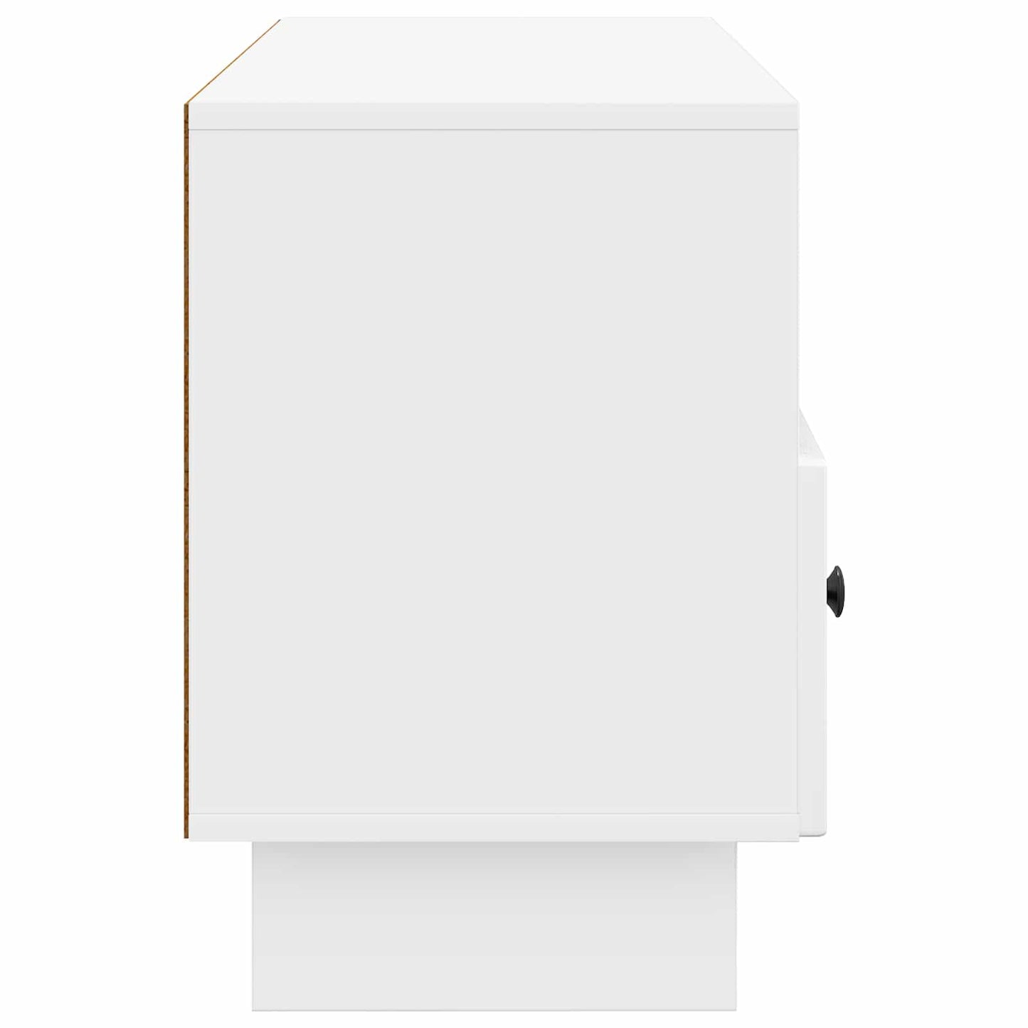 vidaXL Ντουλάπι TV με συρτάρι Γυαλιστερό Λευκό 102 x 34,5 x 50 εκ.