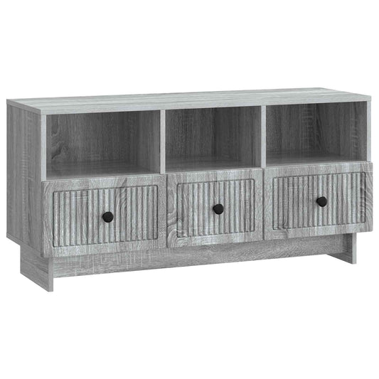 vidaXL Ντουλάπι TV Γκρι Sonoma 102 x 34,5 x 50 εκ. Επεξεργασμένο Ξύλο