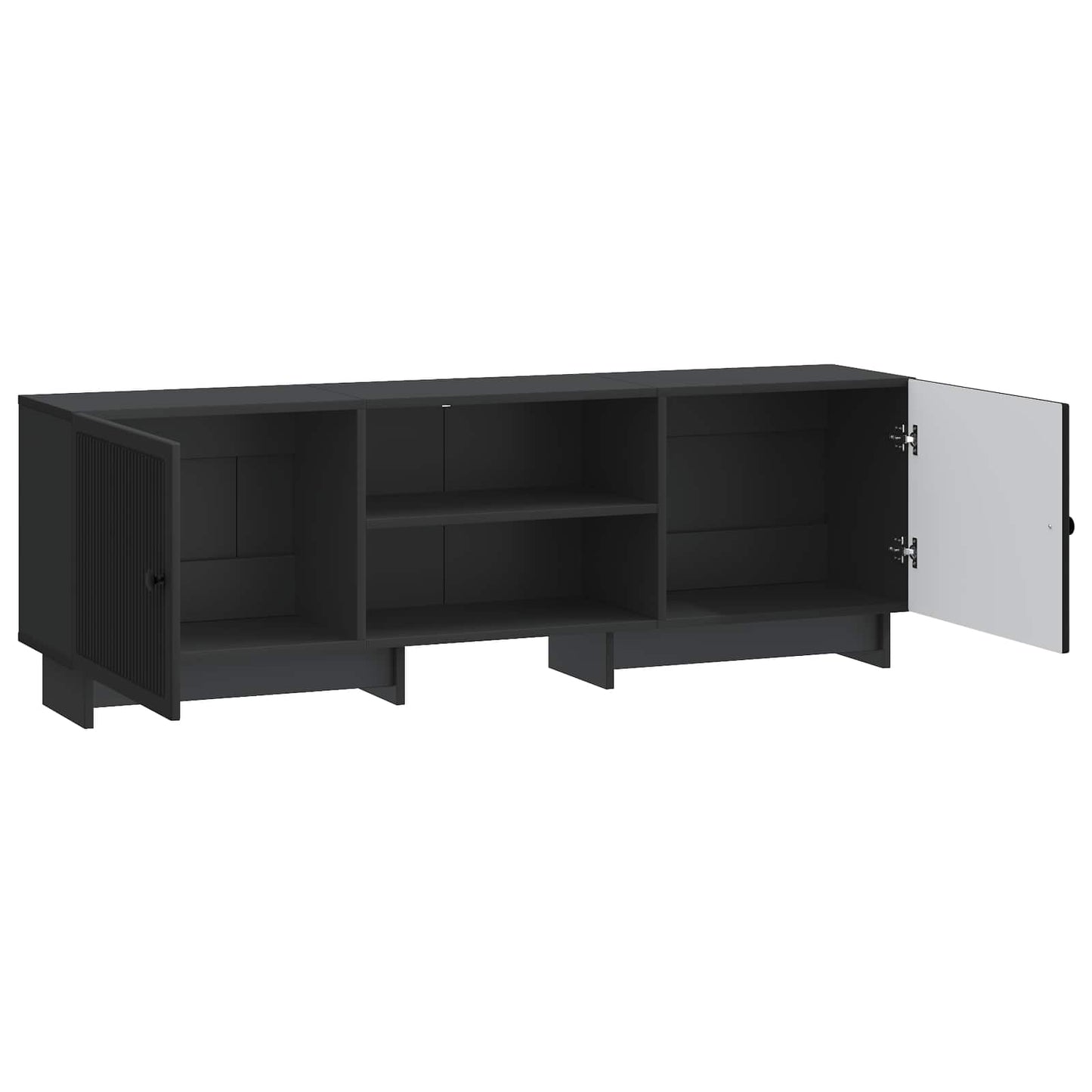vidaXL Ντουλάπι TV Μαύρο 150 x 31 x 50 εκ. Μηχανικά επεξεργασμένο ξύλο
