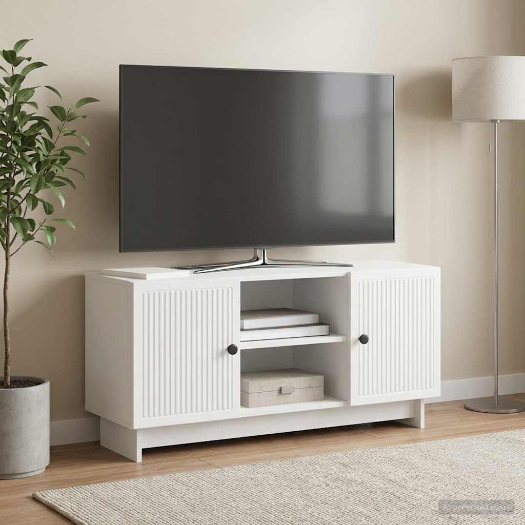 vidaXL Ντουλάπι TV 102 x 34,5 x 50 εκ. Λευκό Επεξεργασμένο Ξύλο