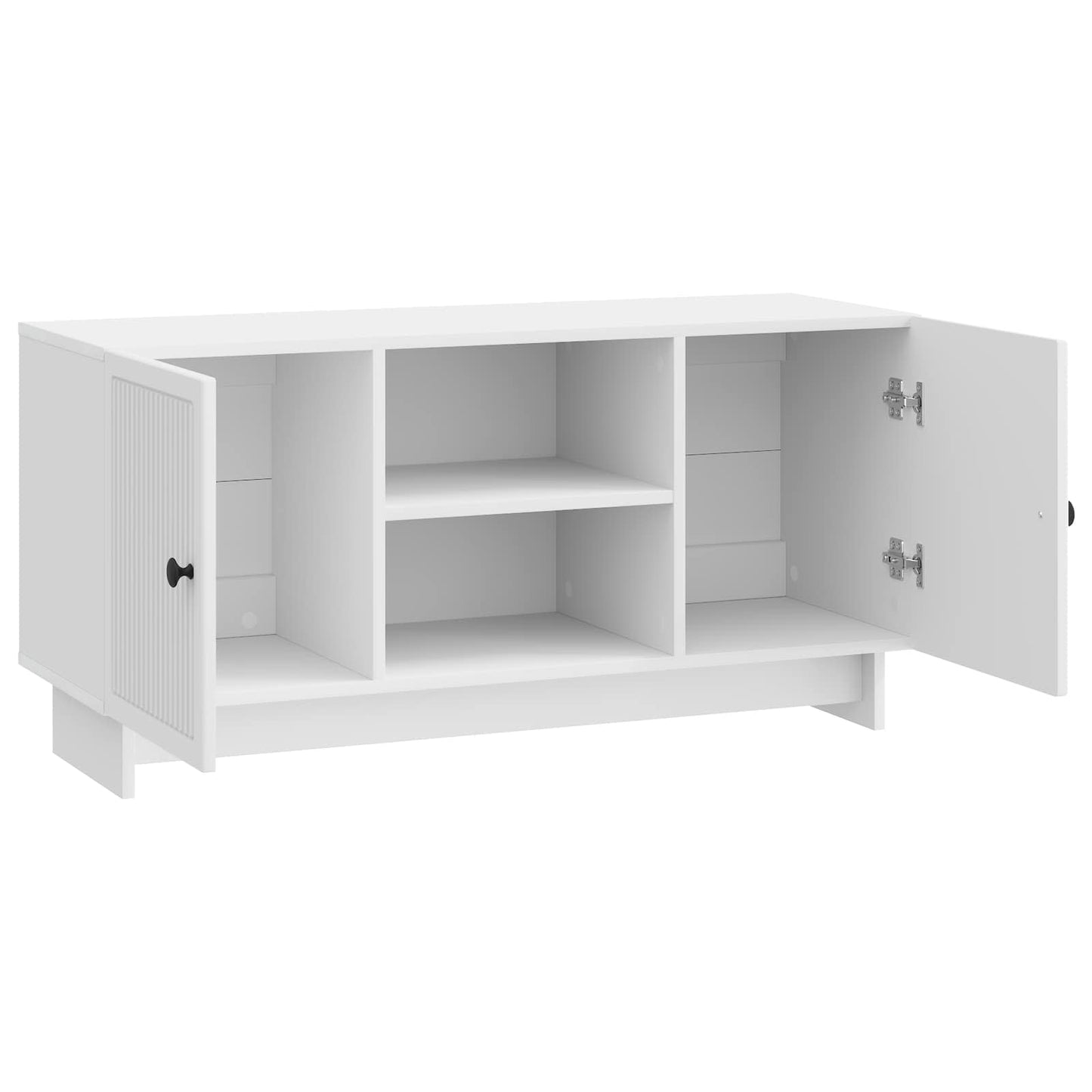 vidaXL Ντουλάπι TV 102 x 34,5 x 50 εκ. Γυαλιστερό Λευκό