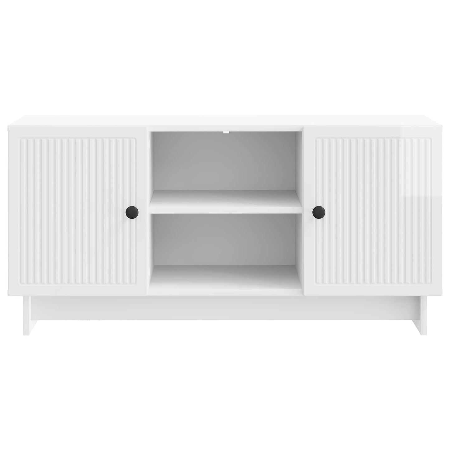 vidaXL Ντουλάπι TV 102 x 34,5 x 50 εκ. Γυαλιστερό Λευκό