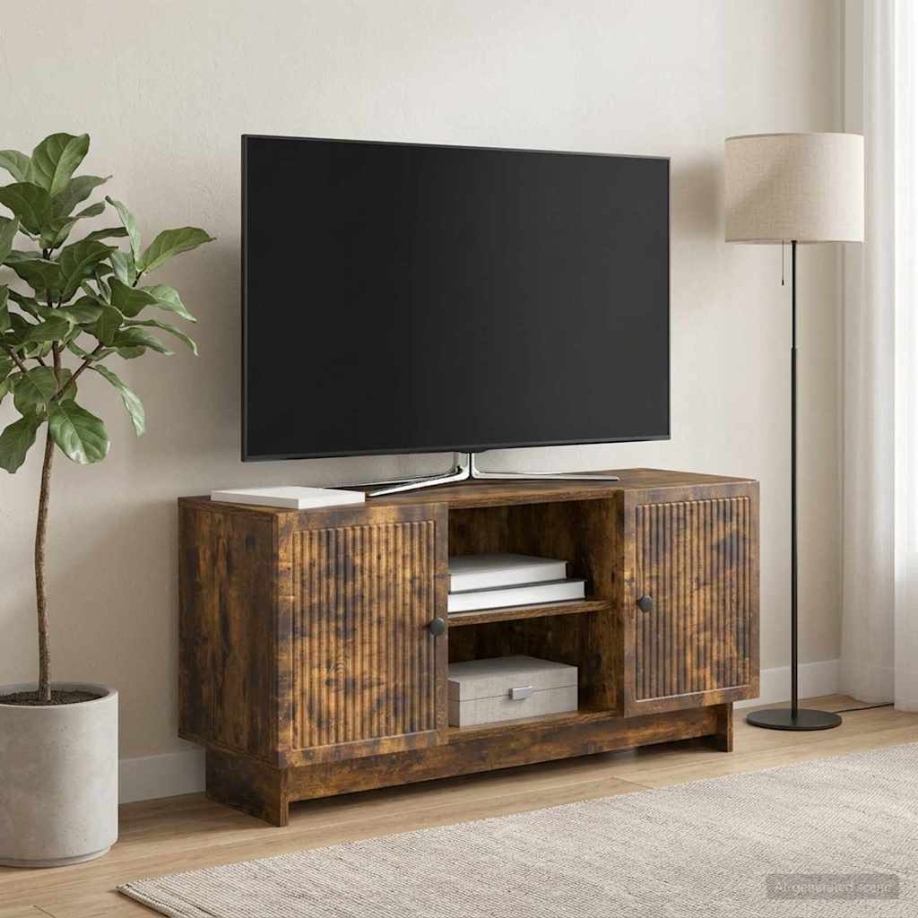 vidaXL Ντουλάπι TV 102 x 34,5 x 50 εκ. Καπνισμένο Ξύλο Δρυός