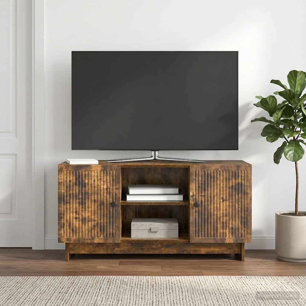 vidaXL Ντουλάπι TV 102 x 34,5 x 50 εκ. Καπνισμένο Ξύλο Δρυός