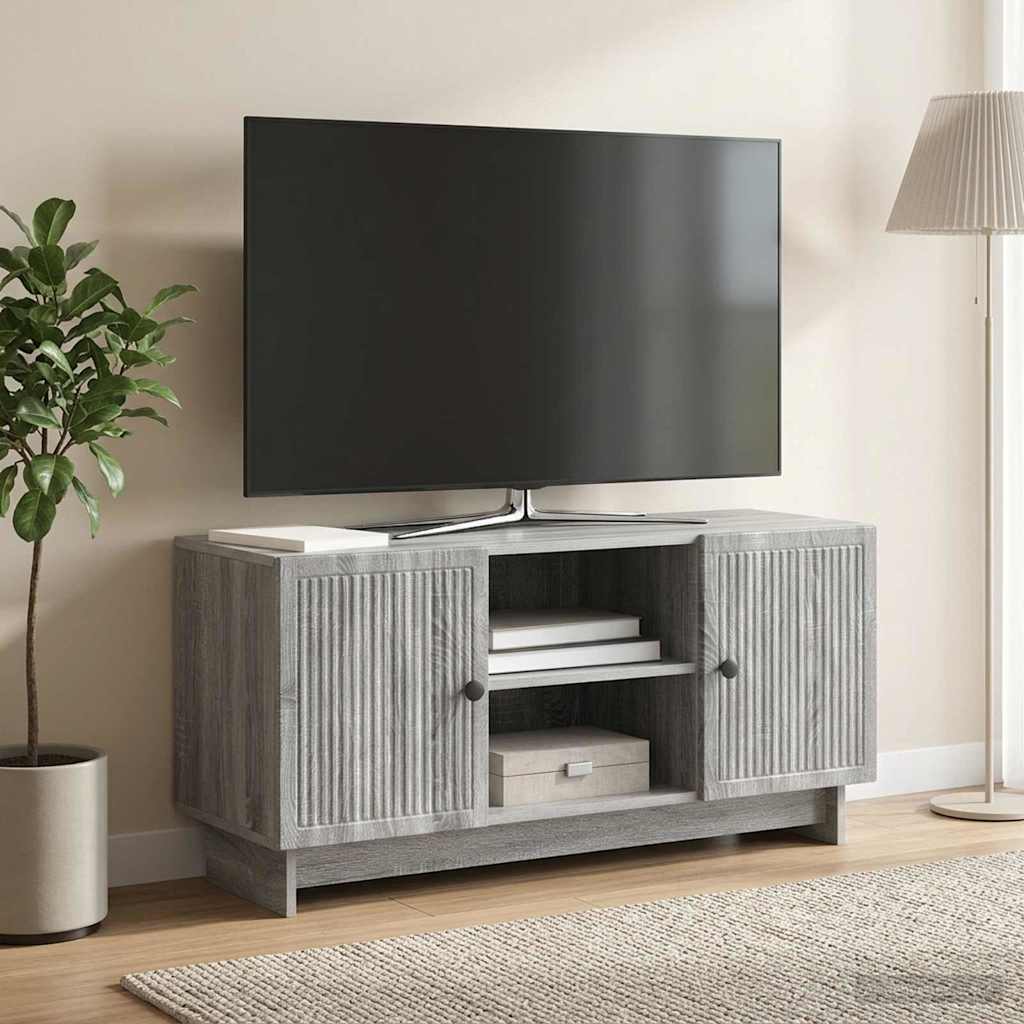 vidaXL Ντουλάπι TV 102 x 34,5 x 50 εκ. Γκρι Sonoma Επεξεργασμένο Ξύλο