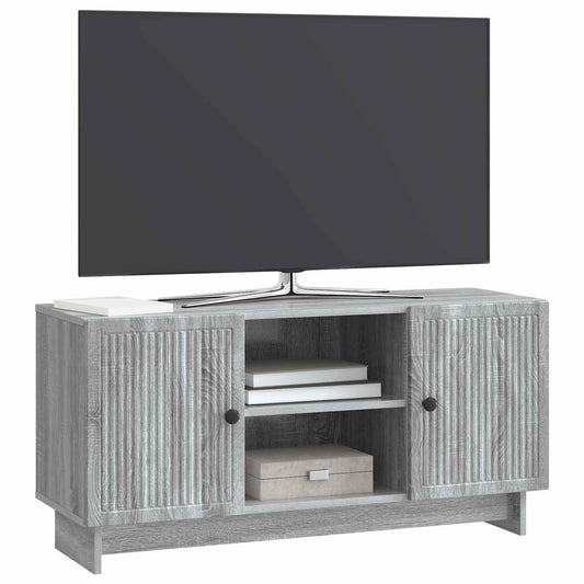vidaXL Ντουλάπι TV 102 x 34,5 x 50 εκ. Γκρι Sonoma Επεξεργασμένο Ξύλο