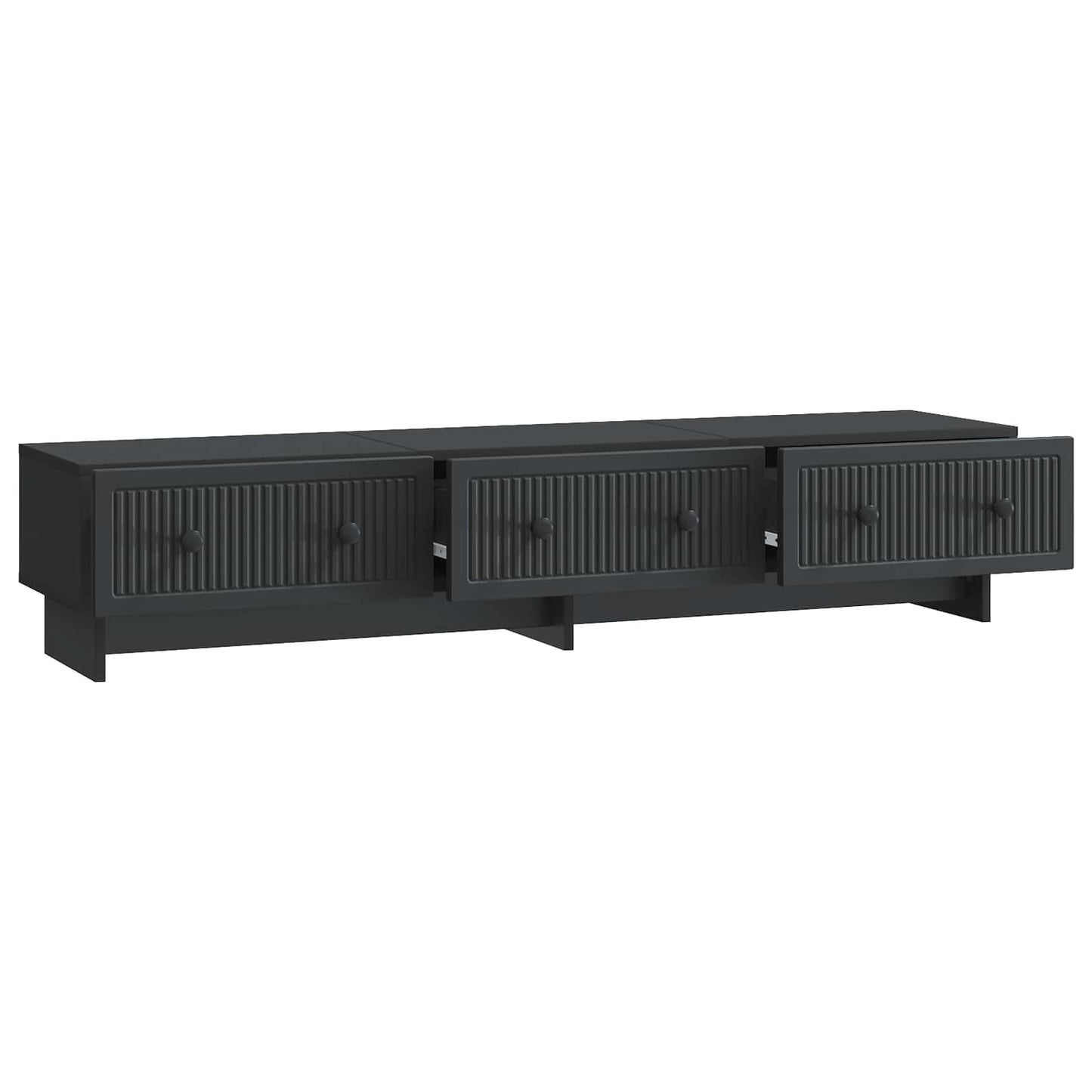 vidaXL Ντουλάπι TV Μαύρο 147 x 34,5 x 30 εκ Επεξεργασμένο Ξύλο