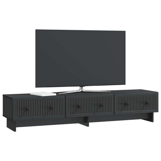 vidaXL Ντουλάπι TV Μαύρο 147 x 34,5 x 30 εκ Επεξεργασμένο Ξύλο