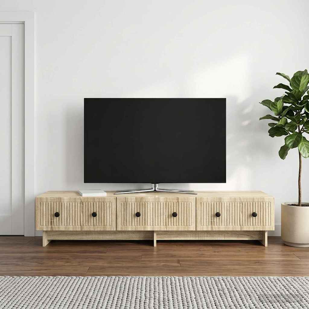 vidaXL Ντουλάπι TV Sonoma Δρυς 147 x 34,5 x 30 εκ Επεξεργασμένο Ξύλο