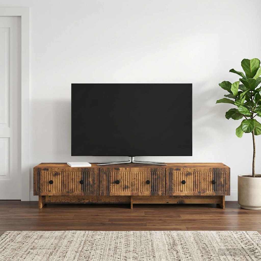 vidaXL Ντουλάπι TV 147 x 34,5 x 30 εκ Παλαιωμένο ξύλο