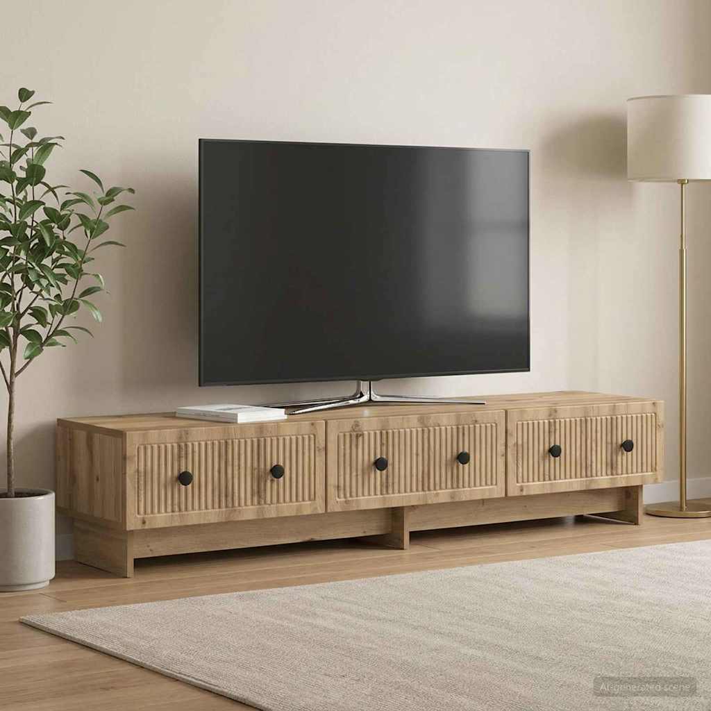 vidaXL Ντουλάπι TV Artisan Δρυς 147 x 34,5 x 30 εκ Επεξεργασμένο Ξύλο