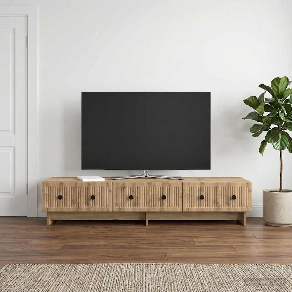 vidaXL Ντουλάπι TV Artisan Δρυς 147 x 34,5 x 30 εκ Επεξεργασμένο Ξύλο
