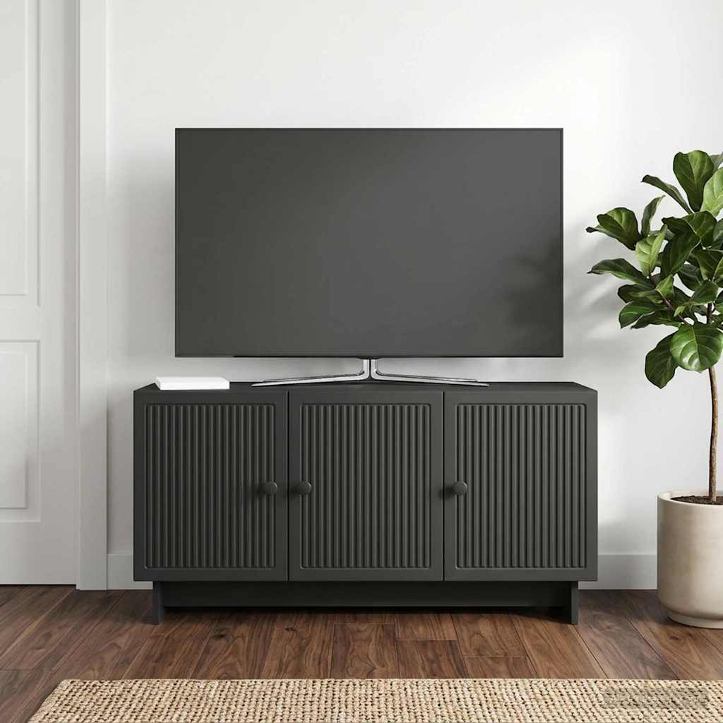 vidaXL Ντουλάπι TV Μαύρο 99 x 34,5 x 50 εκ. Επεξεργασμένο Ξύλο