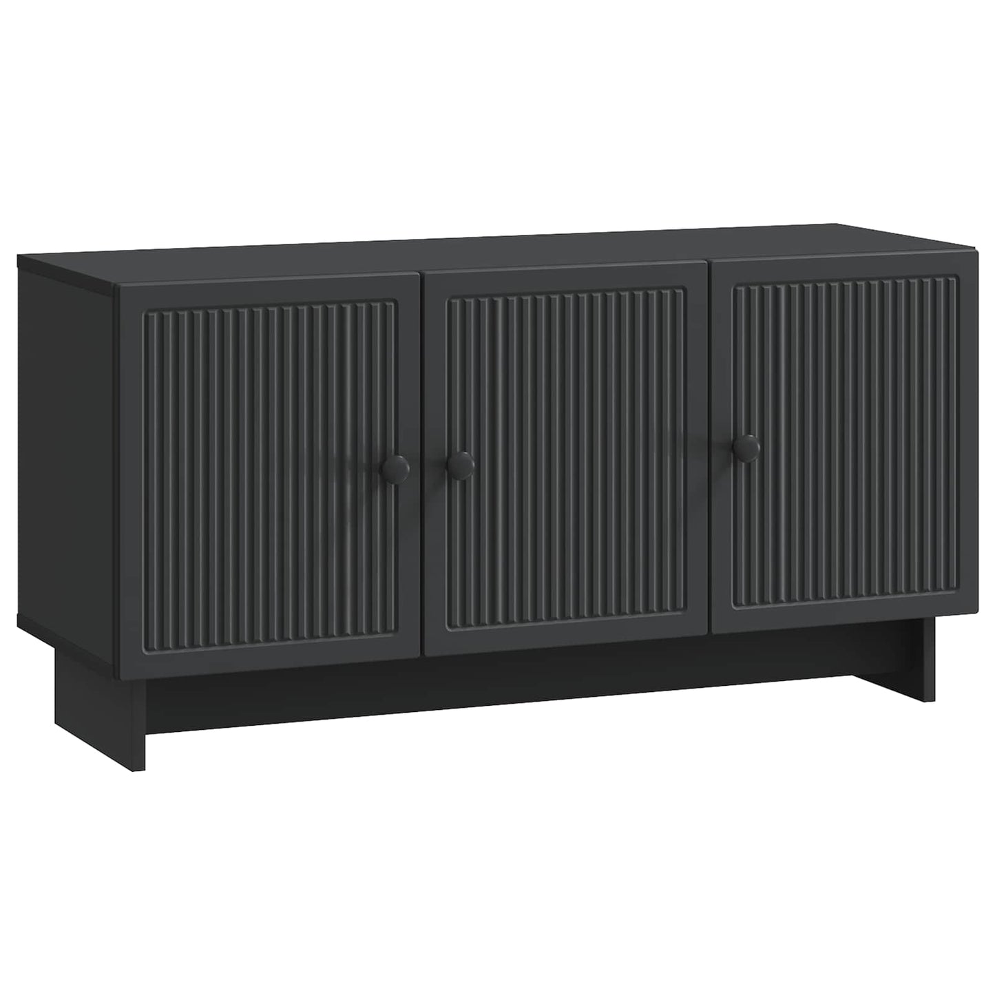 vidaXL Ντουλάπι TV Μαύρο 99 x 34,5 x 50 εκ. Επεξεργασμένο Ξύλο