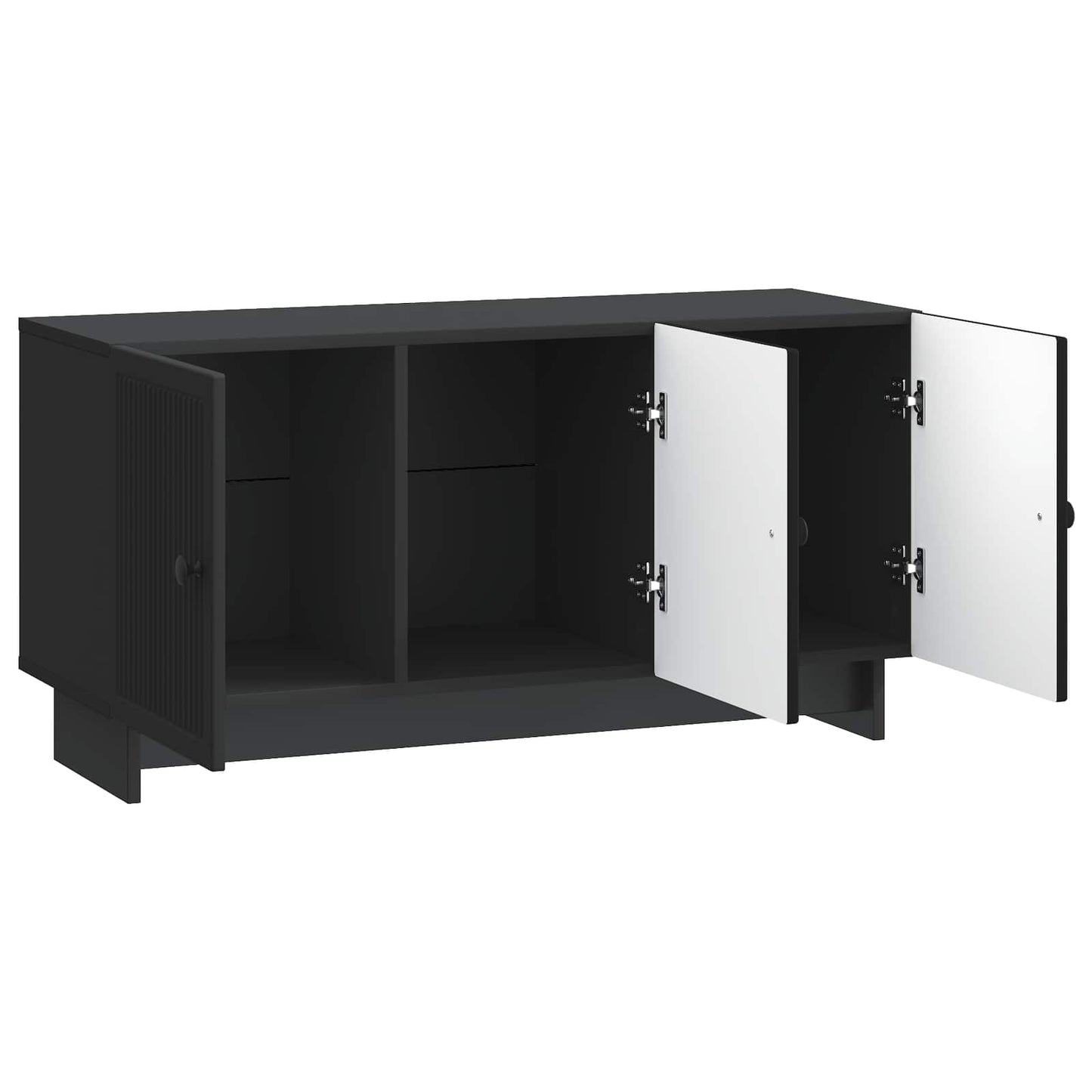 vidaXL Ντουλάπι TV Μαύρο 99 x 34,5 x 50 εκ. Επεξεργασμένο Ξύλο