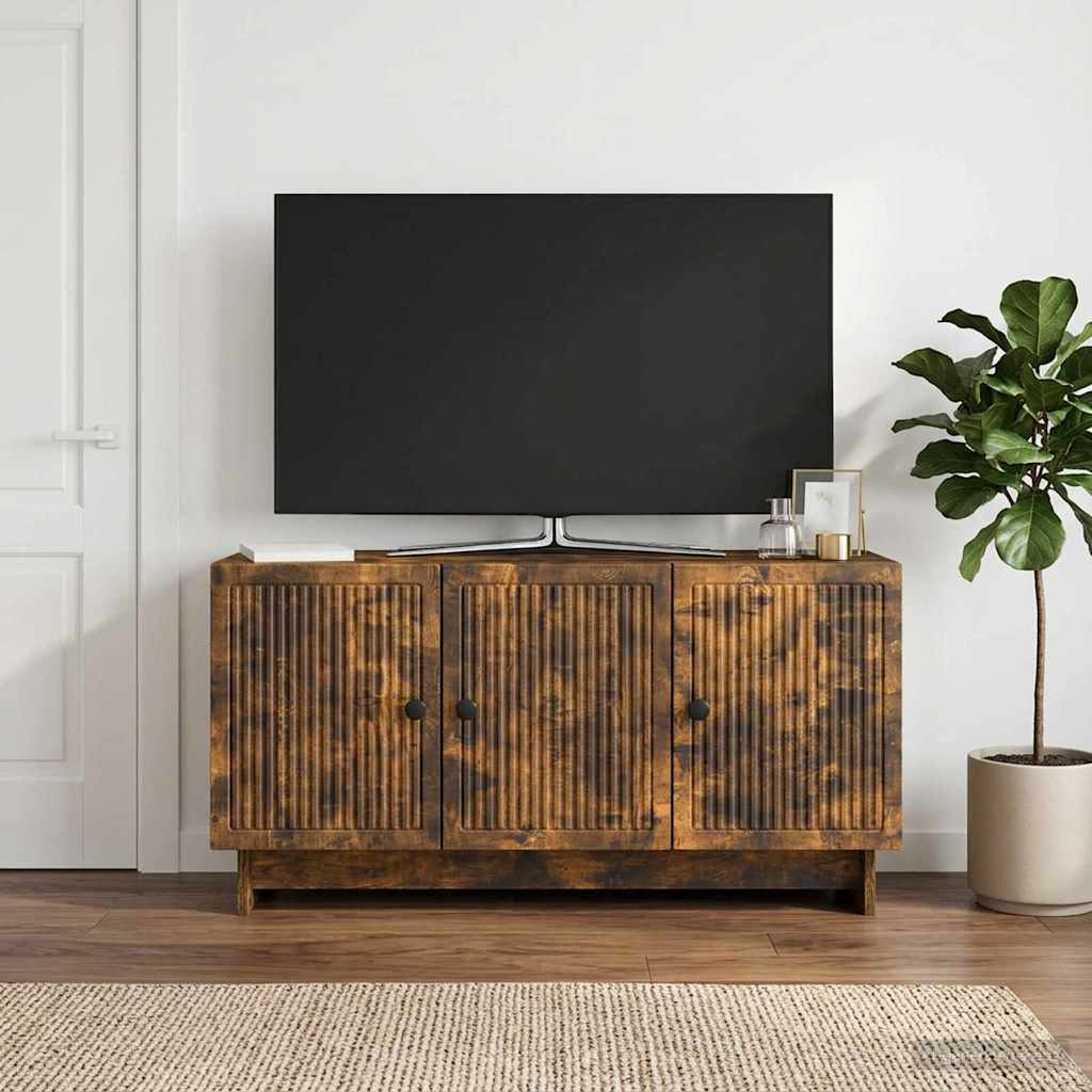 vidaXL Ντουλάπι TV 99 x 34,5 x 50 εκ. Καπνισμένο Ξύλο Δρυός