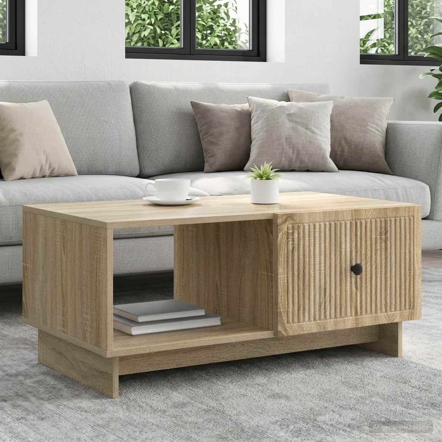 vidaXL Τραπεζάκι σαλονιού Sonoma Δρυς 90 x 50 x 40 cm
