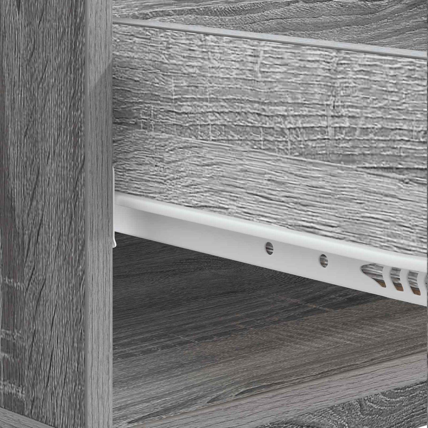 vidaXL Τραπεζάκι σαλονιού με συρτάρι Γκρι Sonoma 49 x 50 x 40 εκ