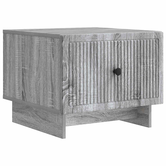 vidaXL Τραπεζάκι σαλονιού με συρτάρι Γκρι Sonoma 49 x 50 x 40 εκ