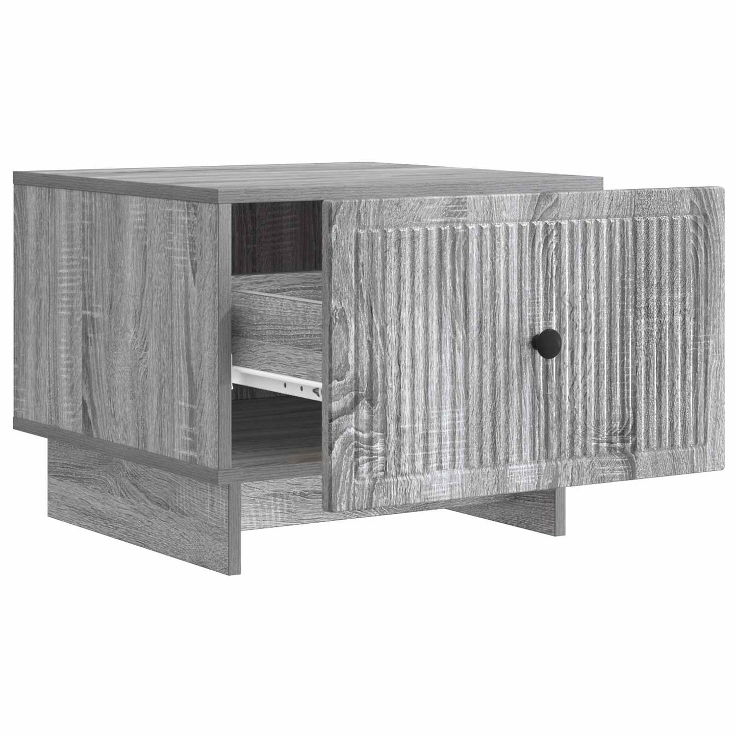 vidaXL Τραπεζάκι σαλονιού με συρτάρι Γκρι Sonoma 49 x 50 x 40 εκ