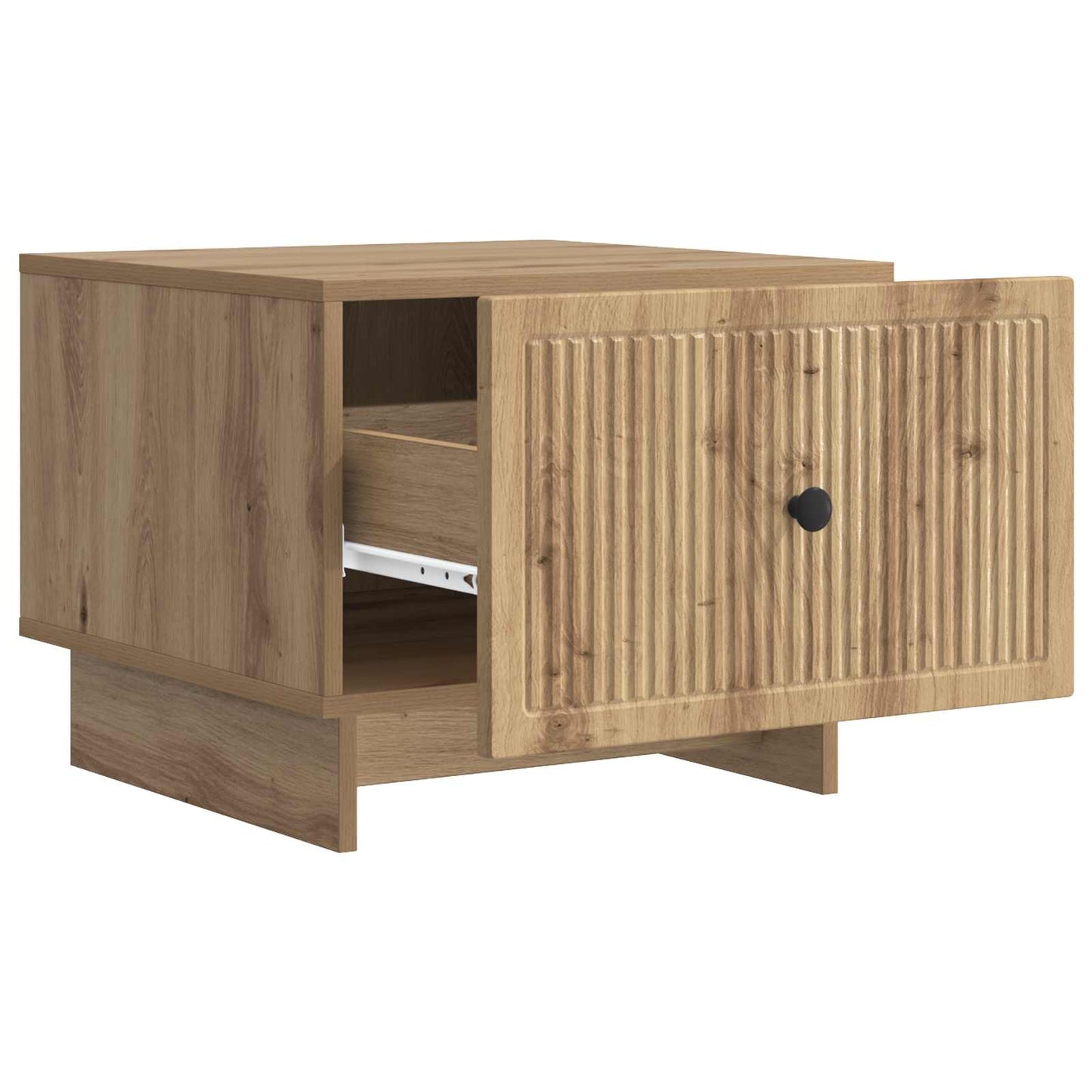 vidaXL Τραπεζάκι σαλονιού με συρτάρι Artisan Δρυς 49 x 50 x 40 εκ