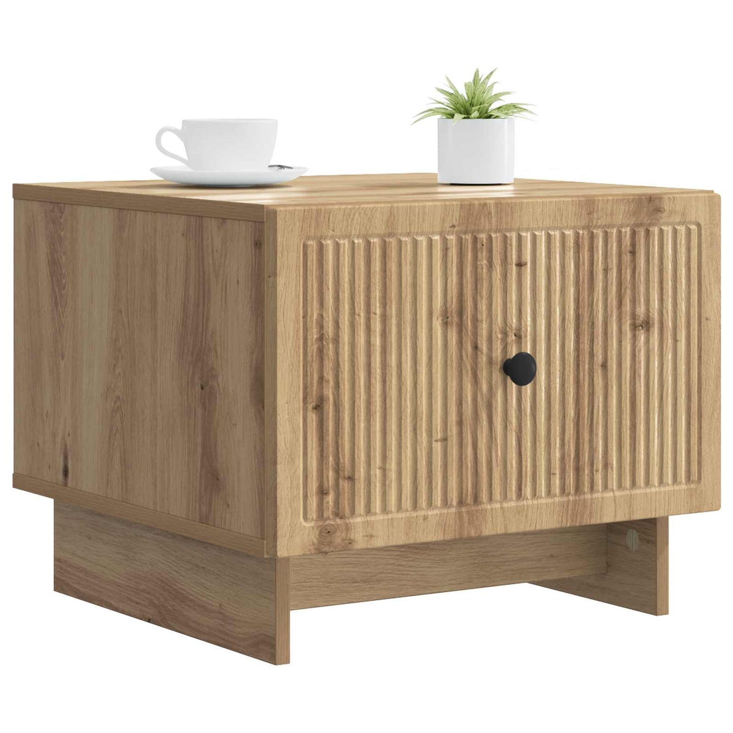 vidaXL Τραπεζάκι σαλονιού με συρτάρι Artisan Δρυς 49 x 50 x 40 εκ