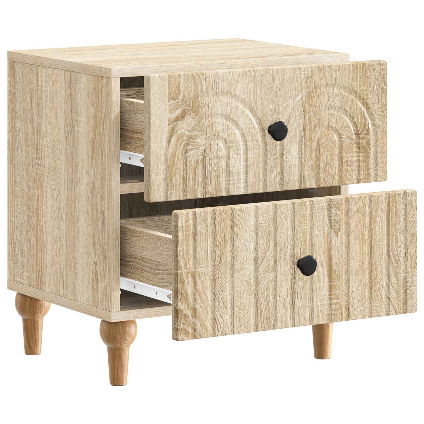 vidaXL Κομοδίνο 2 τμχ. Sonoma Δρυς 43 x 34,5 x 48 εκ