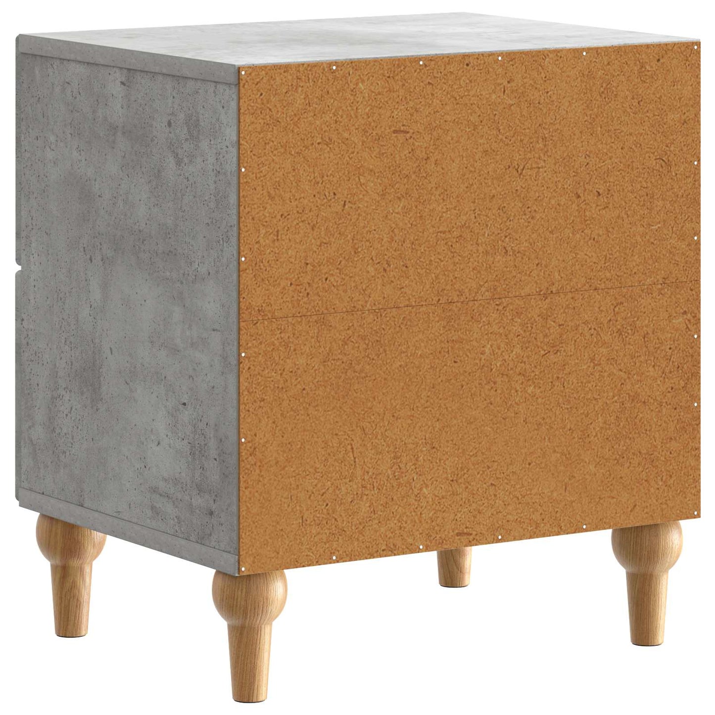 vidaXL Κομοδίνο 2 τμχ. Γκρι Σκυροδέματος 43 x 34,5 x 48 εκ