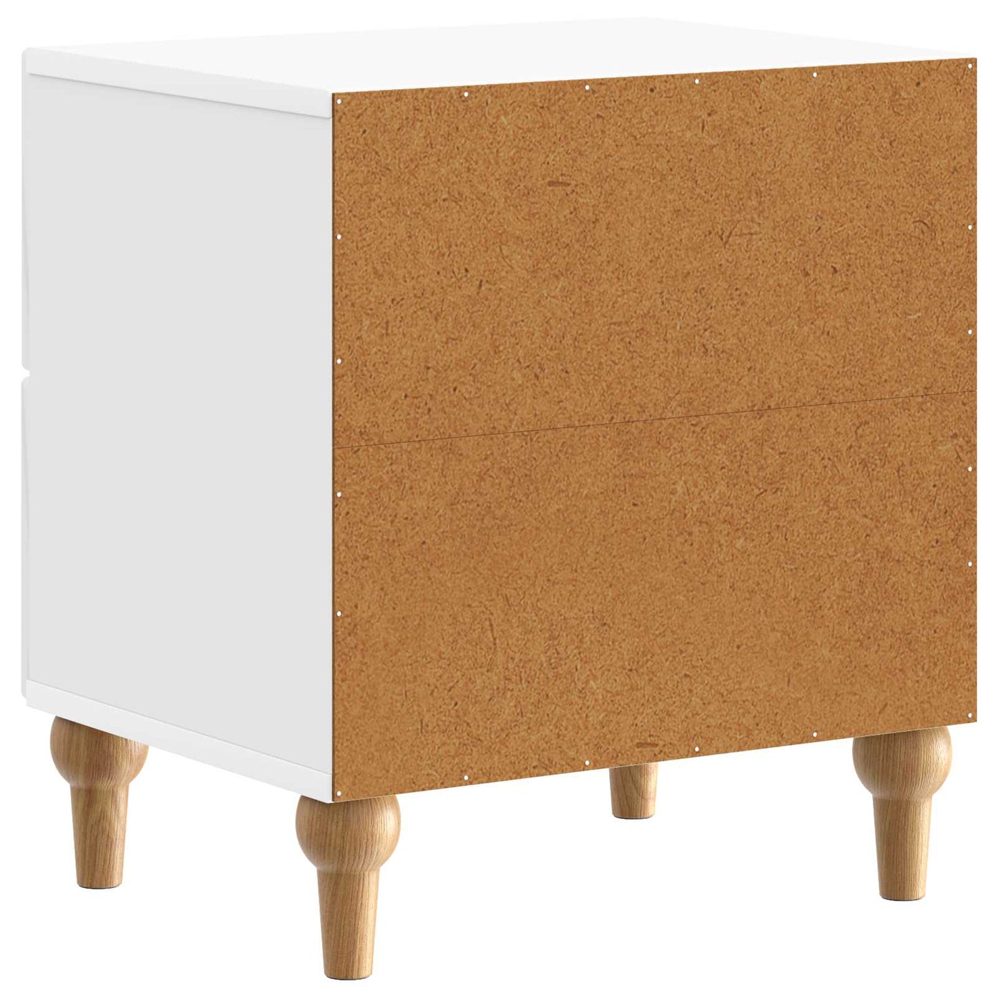vidaXL Κομοδίνο 2 τμχ. Γυαλιστερό Λευκό 43 x 34,5 x 48 εκ