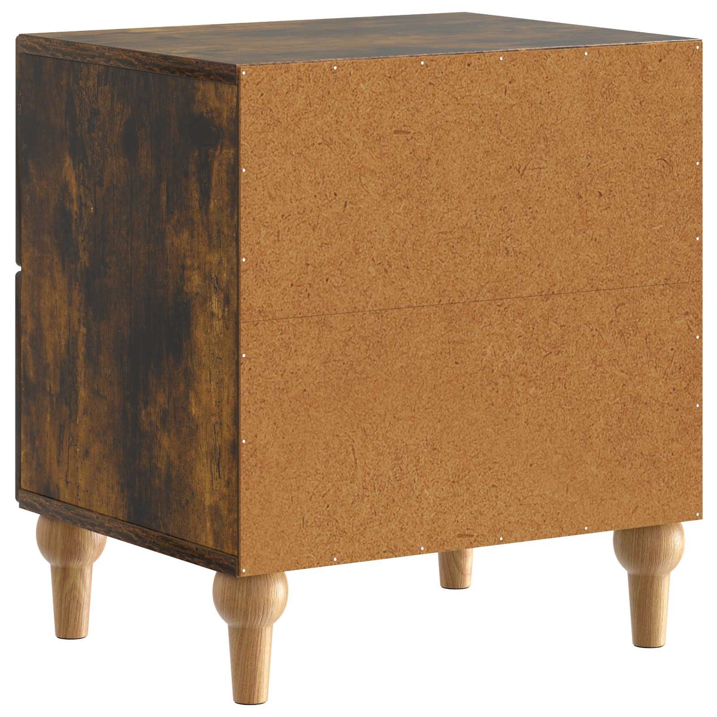 vidaXL Κομοδίνο 2 τμχ. Καπνισμένο Ξύλο Δρυός 43 x 34,5 x 48 εκ