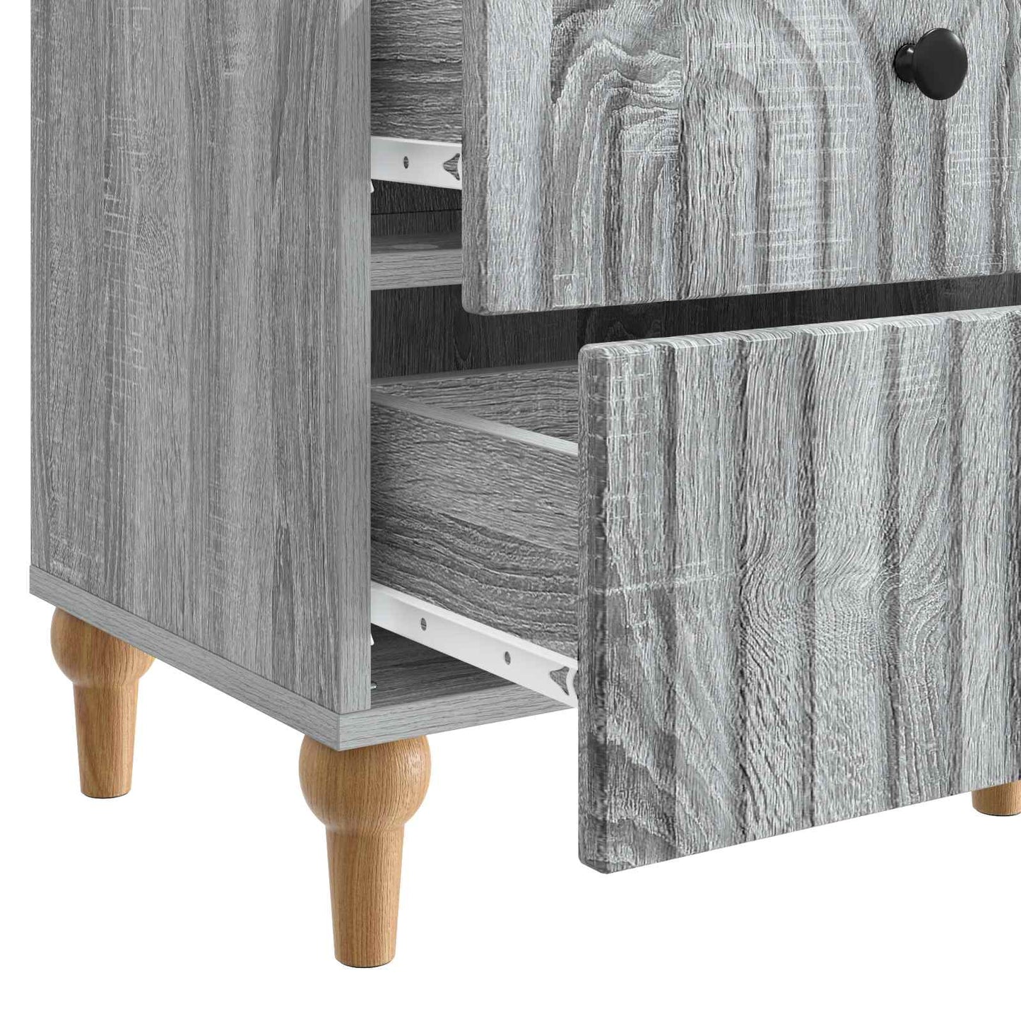 vidaXL Κομοδίνο Γκρι Sonoma 43 x 34,5 x 48 εκ Επεξεργασμένο Ξύλο