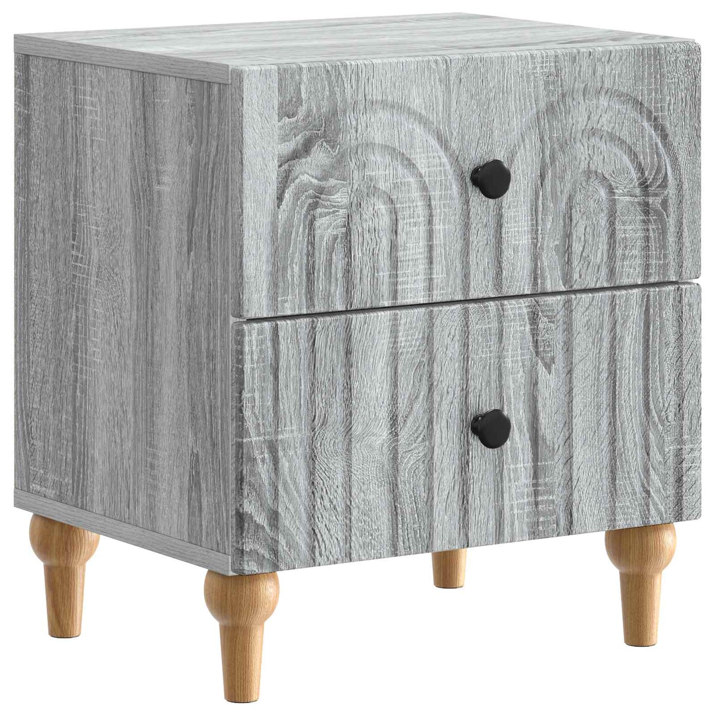 vidaXL Κομοδίνο Γκρι Sonoma 43 x 34,5 x 48 εκ Επεξεργασμένο Ξύλο